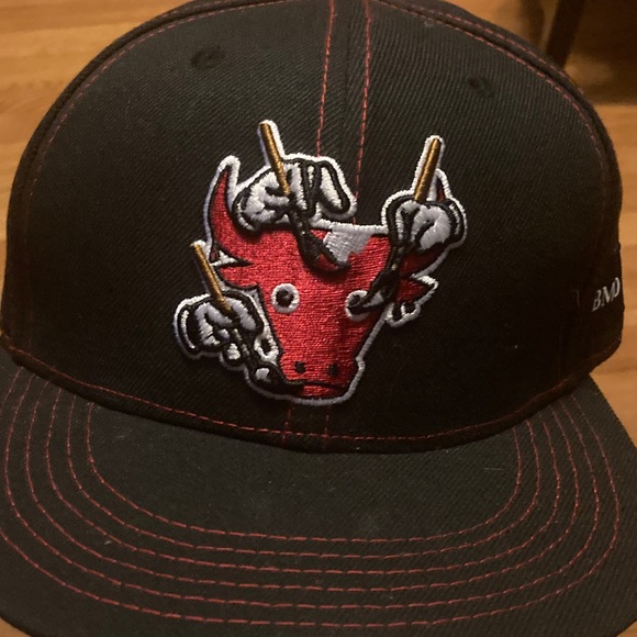 Other - Chicago bulls stadium giveaway Black Cap with Red Bull